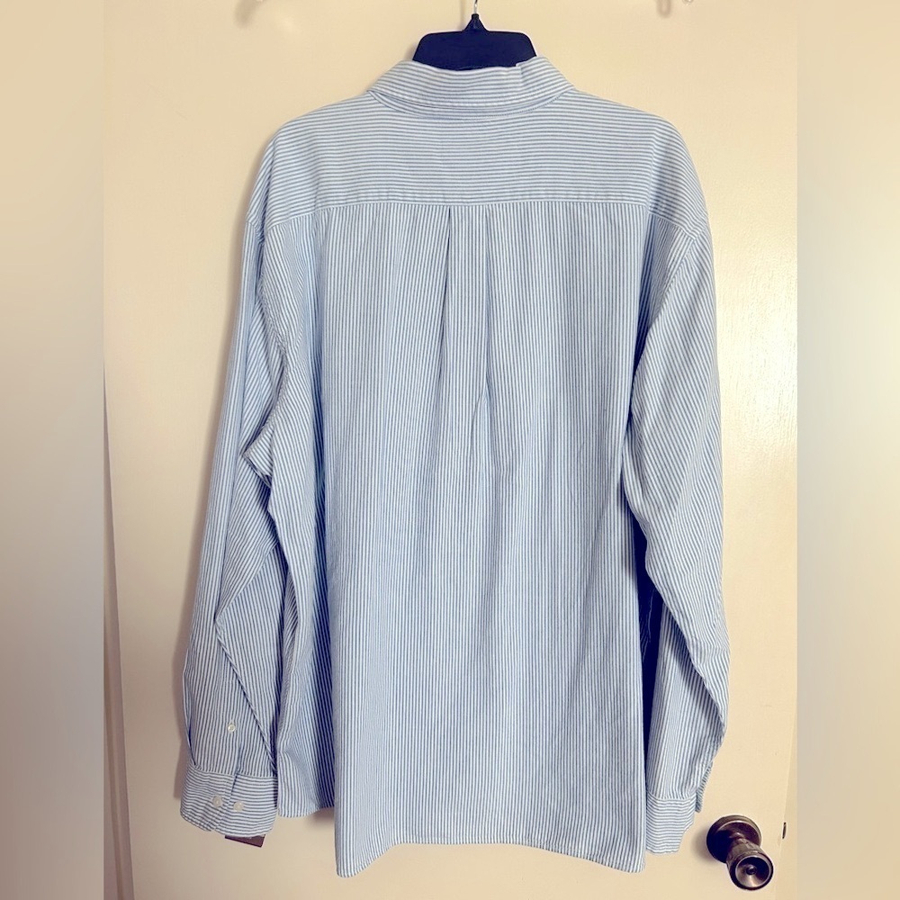 NWT Sonoma Oxford Blue and White  Button Down Long Sleeve Shirt XXL​​​​​​​​ - Picture 2 of 10